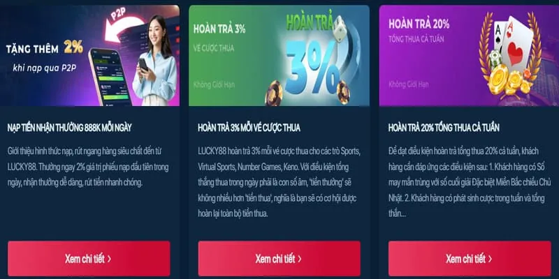 Tiền thưởng và Khuyến mãi VIP